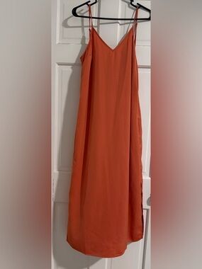 a new day slip dress in Deep Terracotta Orange